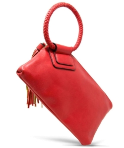 Fashion Handcufee Tassel Wristlet Clutch JYM-0346 RED